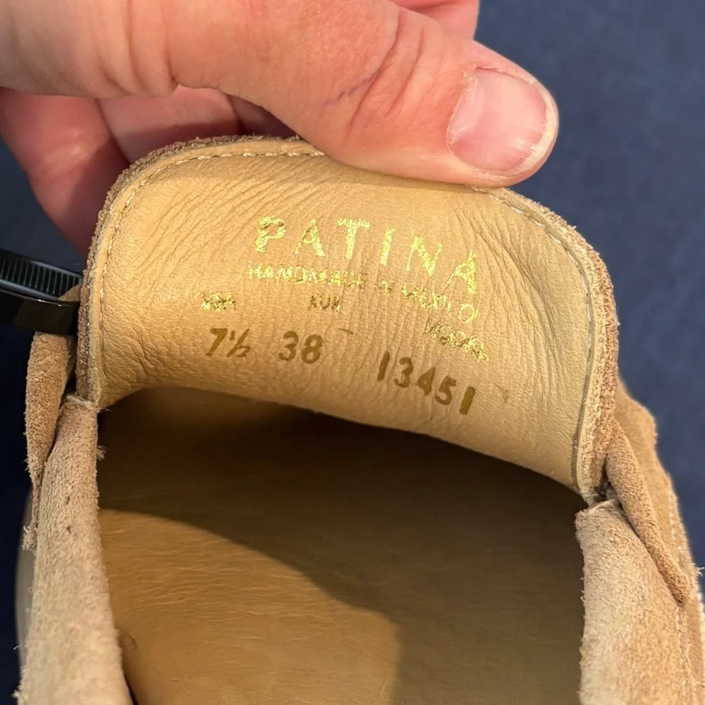 Patina from Portland Leathers Zoe taupe Chunky Loafer Like New Size 7 1/2 - Picture 5 of 5